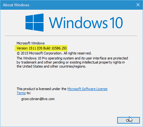 Benutzer, die noch Windows 10 Version 1511 ausführen, müssen bis Oktober 2017 ein Upgrade durchführen