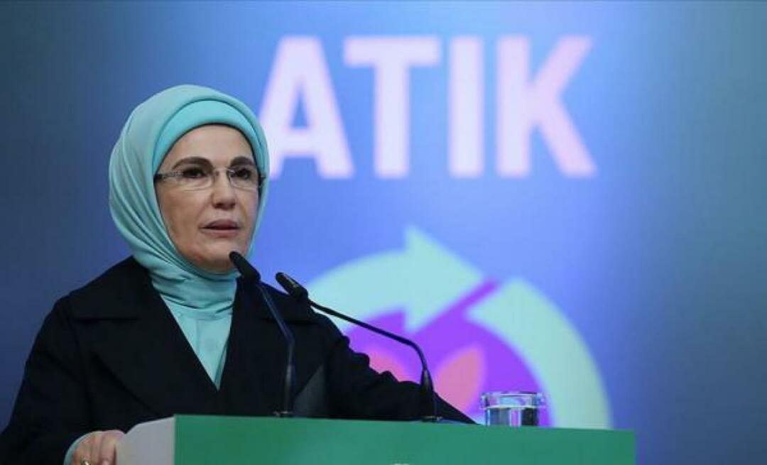 Emine Erdoğan gratulierte den Mitgliedern der Hatay Green Nature Women's Enterprise Cooperative