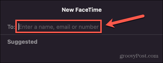 facetime mac kontakt eingeben