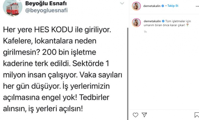 Demet Akalın unterstützte die Betreiber, die Opfer der Verbote waren!