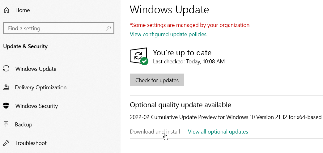 Windows Update Fix Windows Taskleiste wird im Vollbild angezeigt