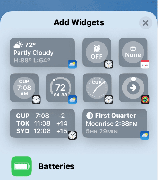 Fügen Sie Widgets zum iPhone-Sperrbildschirm hinzu