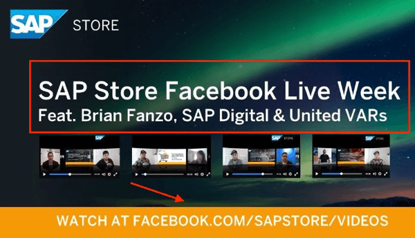 SAP Store Facebook Live-Woche