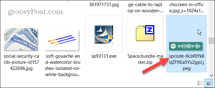 Spotify-Code auf Computer heruntergeladen