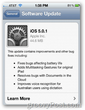 Apple veröffentlicht iOS 5.0.1 mit gemischten Reaktionen