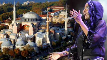 Unterstützung der US-Sängerin Della Miles bei der Eröffnung der Hagia Sophia für den Gottesdienst
