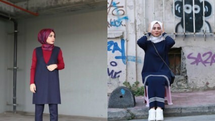Dunkelblaue Kleidung in Hijab-Kleidung