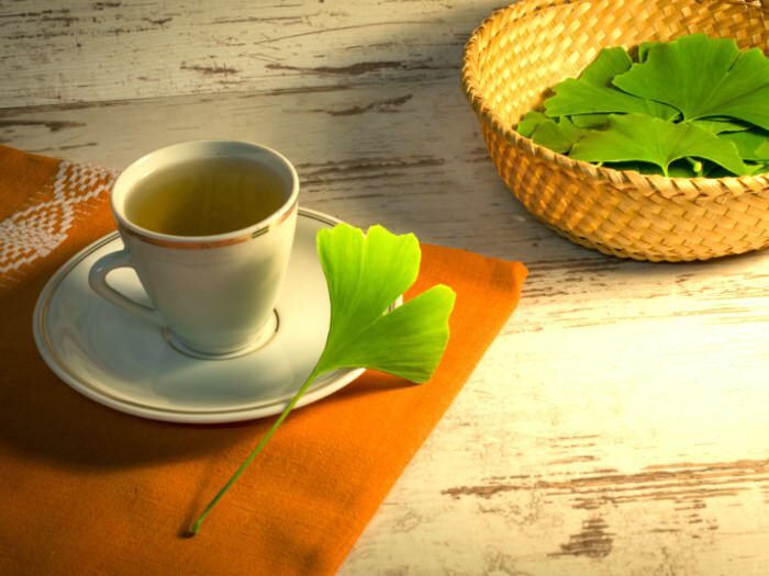 Ginkgo Biloba Tee ist gut für Vergesslichkeit