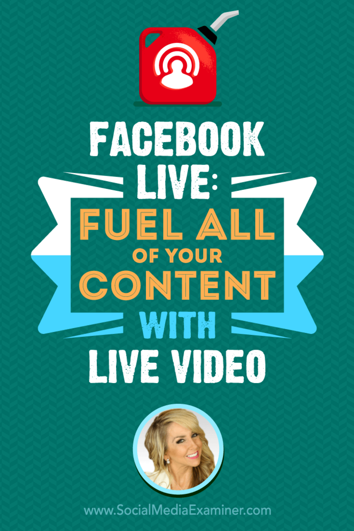 Facebook Live: Tanken Sie alle Ihre Inhalte mit Live Video: Social Media Examiner