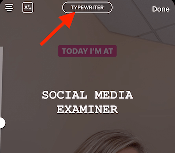 Passen Sie Text in Instagram Stories an