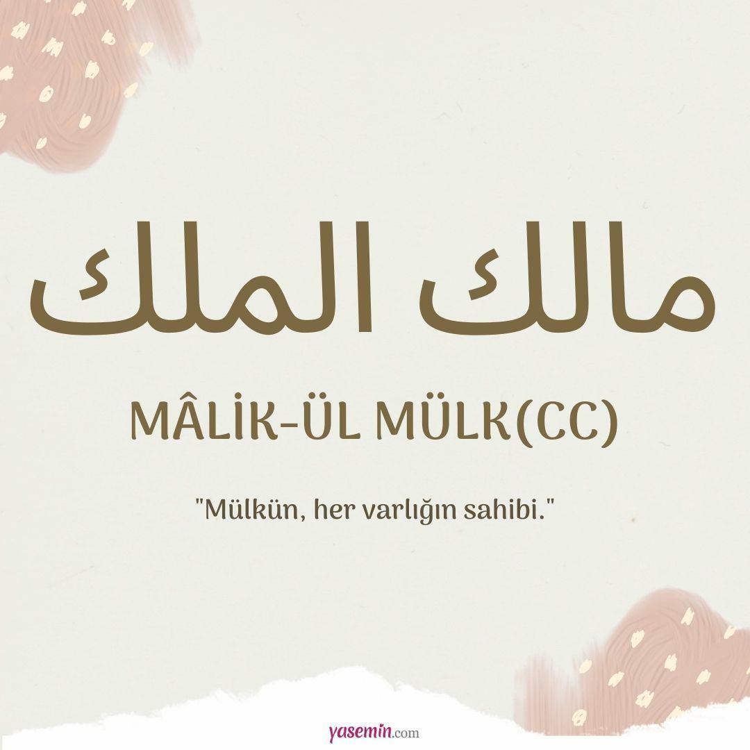Was bedeutet Malik-ul Mulk (c.c.)?
