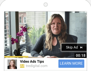 So richten Sie eine YouTube-Werbekampagne ein: Schritt 6: Wählen Sie ein YouTube-Anzeigenformat (Beispiel für TrueView-Anzeigen)