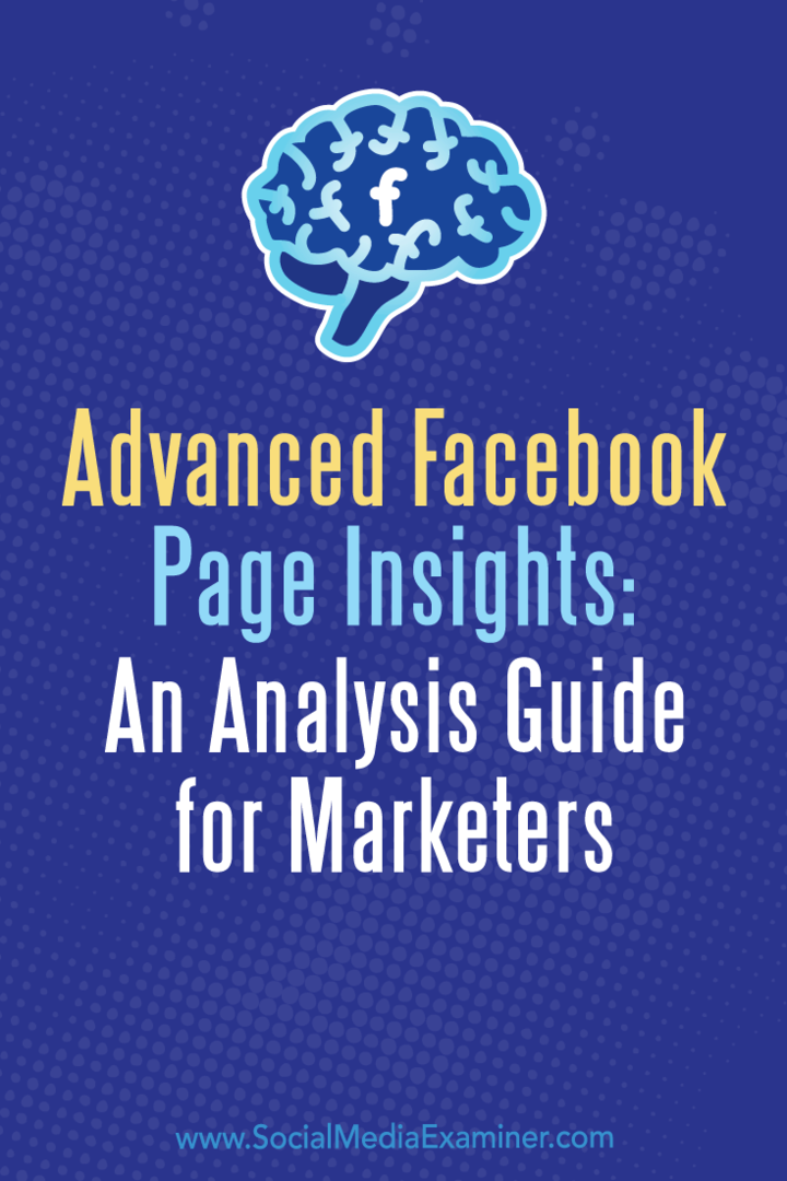 Advanced Facebook Page Insights: Ein Analysehandbuch für Vermarkter von Jill Holtz über Social Media Examiner.