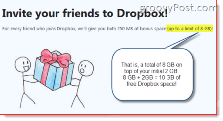10+ GB freier Dropbox-Speicherplatz