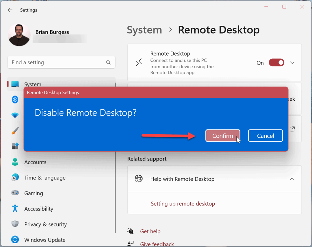 So deaktivieren Sie Remotedesktop unter Windows 11
