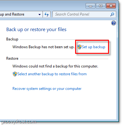 Windows 7 Backup - Backup einrichten