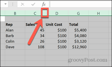 Excel-Spaltenüberschriften