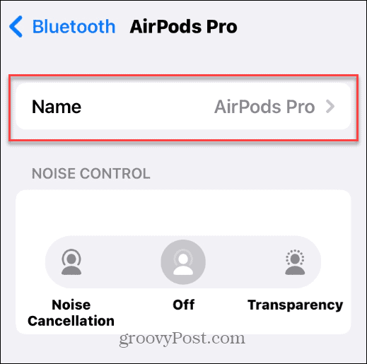 Ändern Sie den Namen Ihrer AirPods