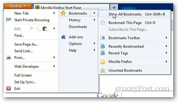 Lesezeichen wiederherstellen Firefox 1