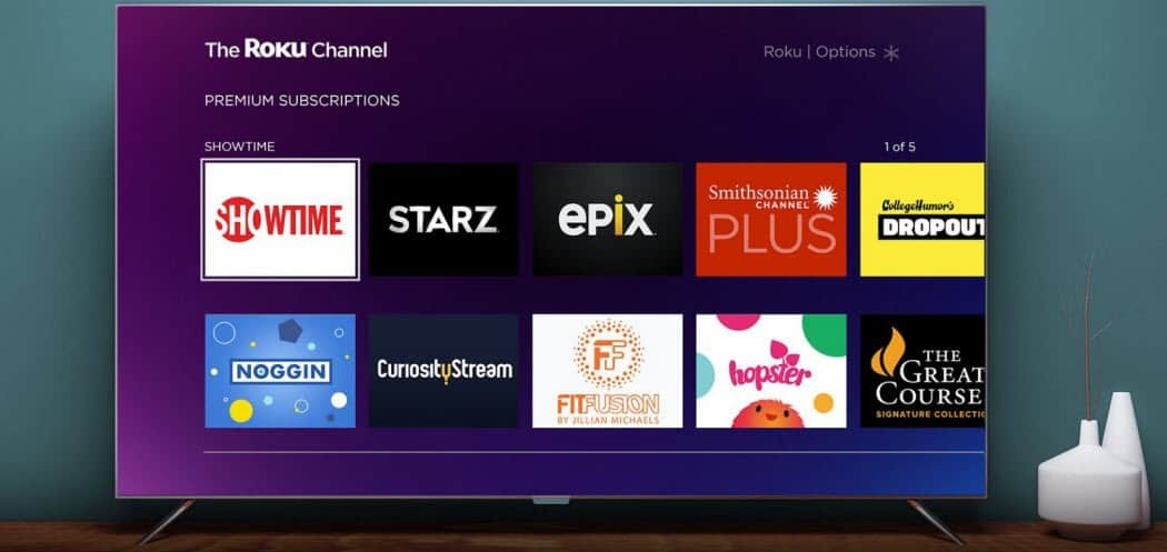 Der Roku-Kanal fügt Premium-Streaming-Service-Abonnements hinzu