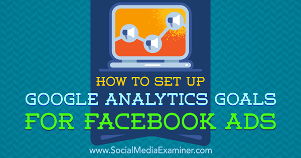 Einrichten von Google Analytics-Zielen für Facebook-Anzeigen von Tammy Cannon im Social Media Examiner.