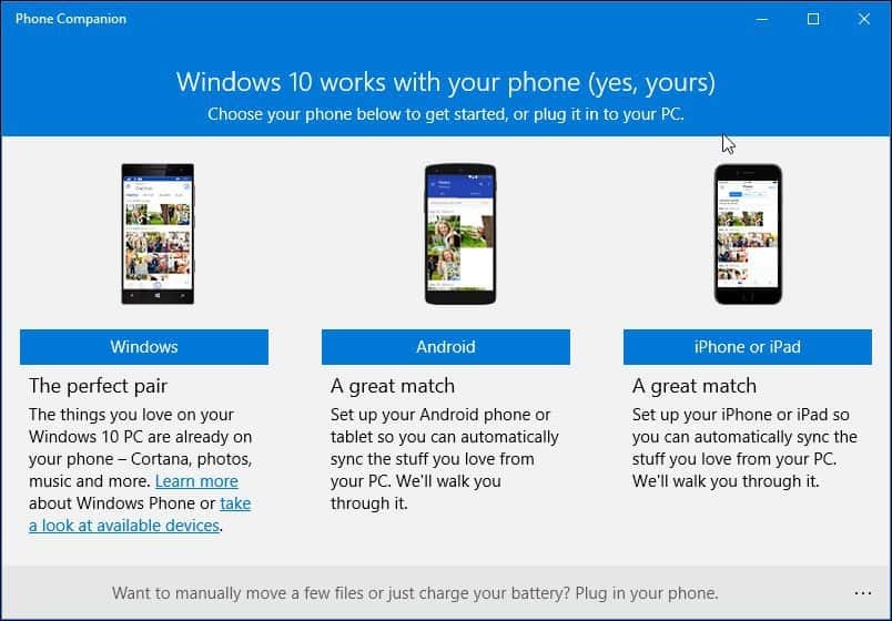 So verwenden Sie die New Phone Companion-App in Windows 10