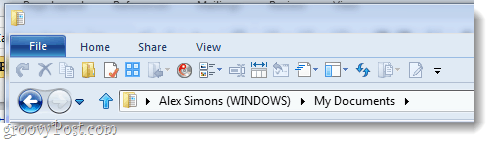 Windows 8 kompakte Symbolleiste