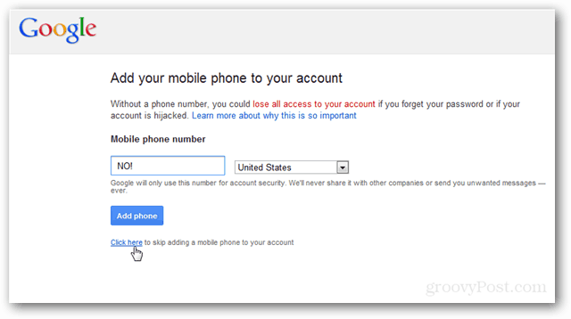 Google, hör auf, mich nach meiner Telefonnummer zu fragen [Unplugged]