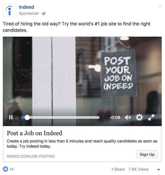 Stellen Sie sicher, dass Ihre Facebook-Anzeige die Vorteile Ihres Angebots Ihrer Zielgruppe klar vermittelt.