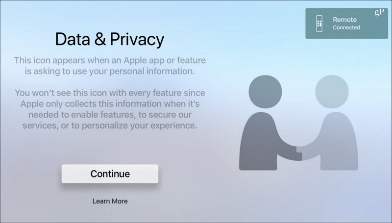  Daten und Datenschutz tvOS Apple TV