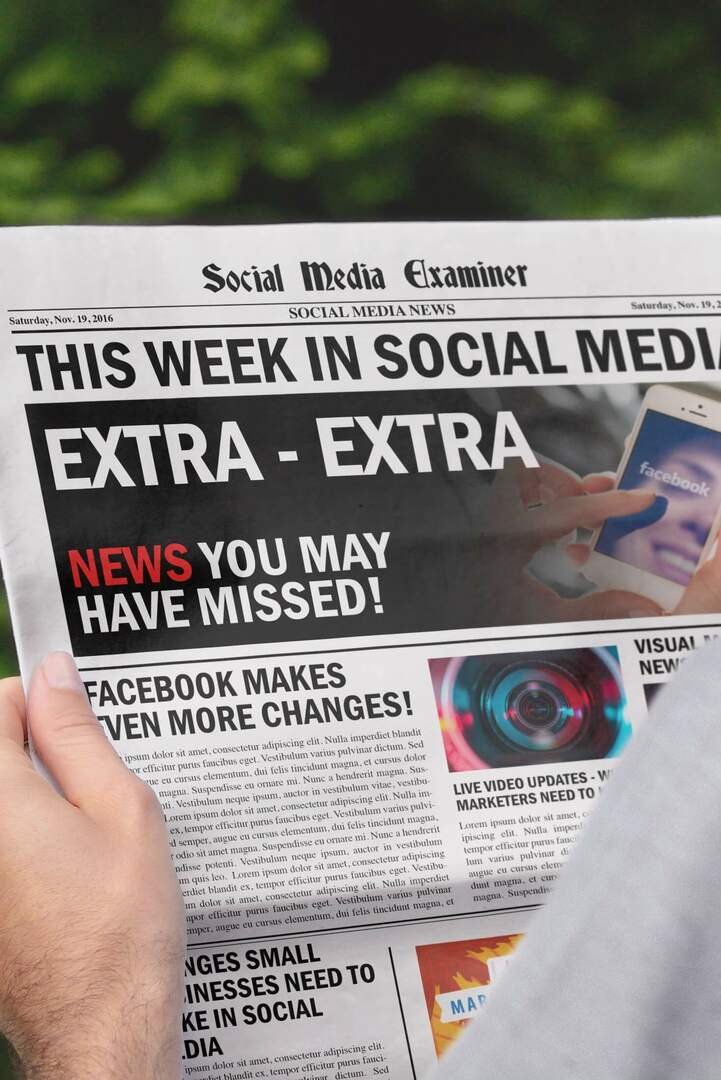 Facebook korrigiert überberichtete organische Reichweitendaten: Diese Woche in Social Media: Social Media Examiner