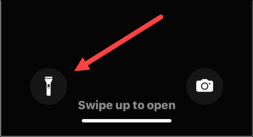 Taschenlampen-Taste iPhone-Sperrbildschirm