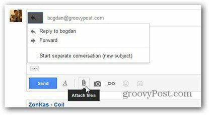 neue Google Mail Antwort verfassen