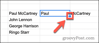 Füllen Sie in Google Sheets aus