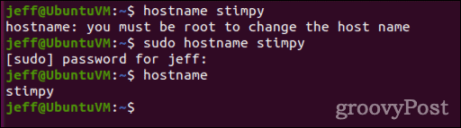 So ändern Sie den Hostnamen unter Linux mit dem Befehl hostname