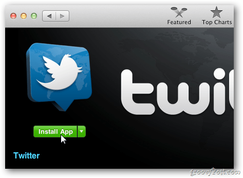 Offizielle OS X Twitter App