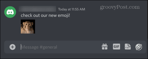 Zwietracht Emoji-Nachricht