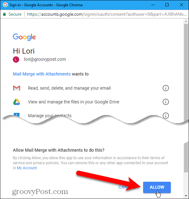 Ermöglichen Sie den Zugriff auf das Google Mail-Konto