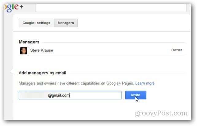 So fügen Sie einer Google+ Seite einen Administrator oder Manager hinzu