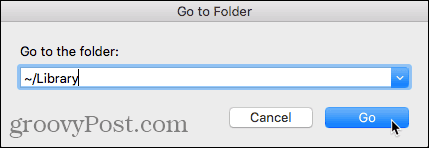 Wechseln Sie im Finder auf dem Mac zum Dialogfeld Ordner