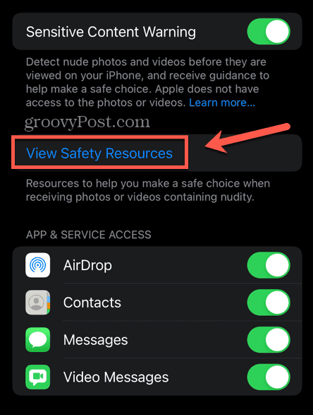 iOS-Sicherheitsressourcen anzeigen