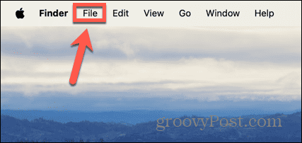 Mac-Finder-Dateimenü