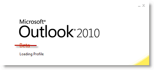 Startdatum von Outlook 2010