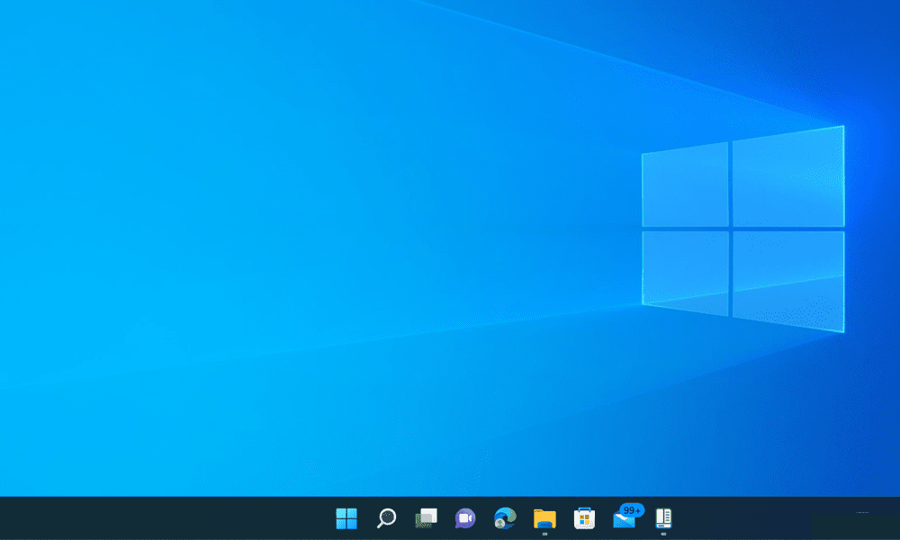 Die Taskleiste von Windows 11 wird vorgestellt
