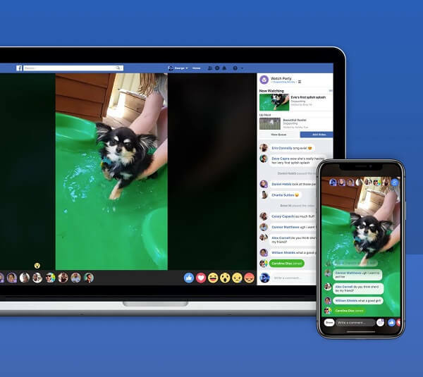 Facebook testet ein neues Videoerlebnis in Gruppen namens "Watch Party", mit dem Mitglieder Videos gleichzeitig und am selben Ort ansehen können. 