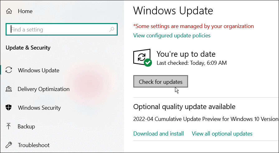nach Updates suchen windows 10