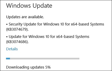 Windows 10 erhält ein weiteres neues Update (KB3074679) aktualisiert