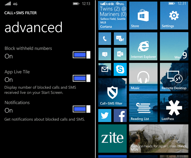 Anrufe blockieren Windows Phone 8.1