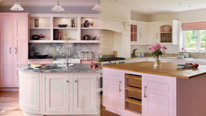 Empfehlungen für moderne rosa Küchendekoration