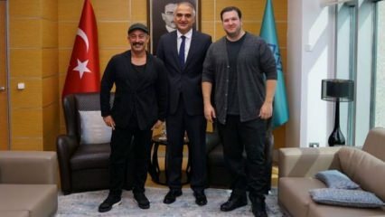 Treffen mit Kulturminister Ersoy Cem Yılmaz und Şahan Gökbakar